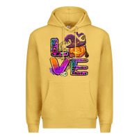 Antique Gold halloween love Premium Hoodie - AdoDesignShop