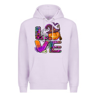 Lilac halloween love Premium Hoodie - AdoDesignShop