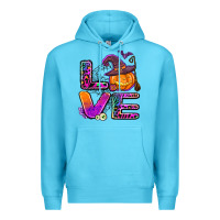 Ocean Blue halloween love Premium Hoodie - AdoDesignShop