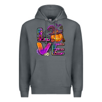 Rock halloween love Premium Hoodie - AdoDesignShop