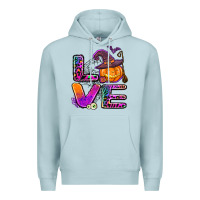 Blue Mist halloween love Premium Hoodie - AdoDesignShop