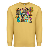 Antique Gold spoiler alert i don't care Premium Sweatshirt - Zillion Design Studio