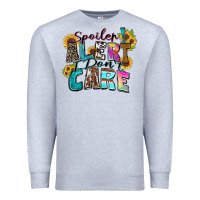 Heather Grey spoiler alert i don't care Premium Sweatshirt - Zillion Design Studio
