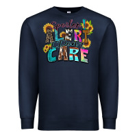 Navy spoiler alert i don't care Premium Sweatshirt - Zillion Design Studio