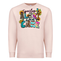 Pale Pink spoiler alert i don't care Premium Sweatshirt - Zillion Design Studio