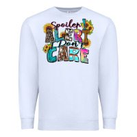 White spoiler alert i don't care Premium Sweatshirt - Zillion Design Studio