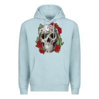 Blue Mist skull cactus Premium Hoodie - JahusDesignShop