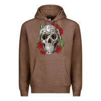 Chestnut skull cactus Premium Hoodie - JahusDesignShop