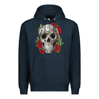 Navy skull cactus Premium Hoodie - JahusDesignShop