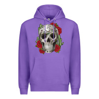 Purple skull cactus Premium Hoodie - JahusDesignShop