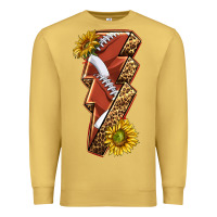 Antique Gold sport football  lightning bolt Premium Sweatshirt - texasbilliewilder