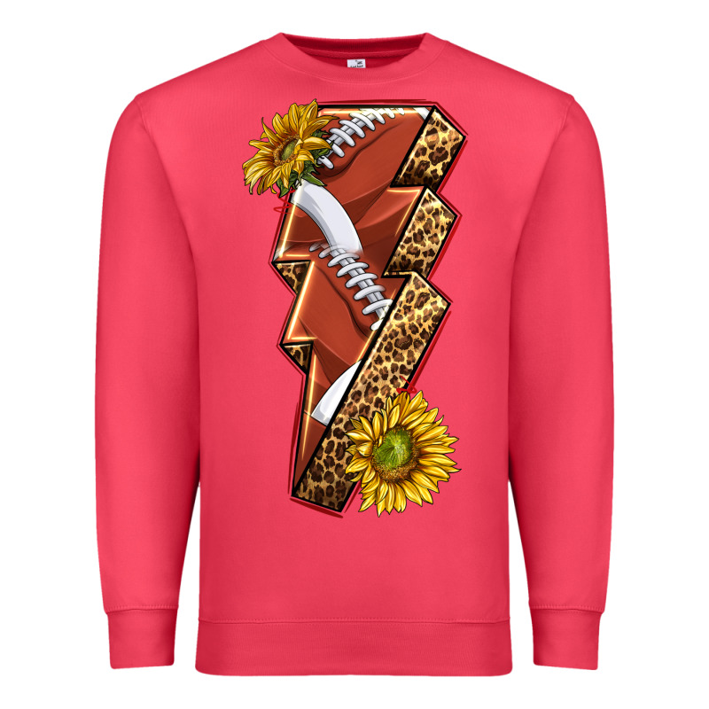 Sport Football  Lightning Bolt Premium Sweatshirt by texasbilliewilder | Teevron