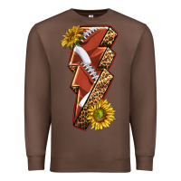 Chestnut sport football  lightning bolt Premium Sweatshirt - texasbilliewilder