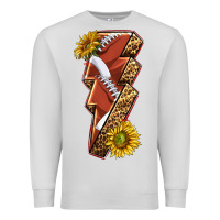Dove Grey sport football  lightning bolt Premium Sweatshirt - texasbilliewilder
