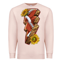 Pale Pink sport football  lightning bolt Premium Sweatshirt - texasbilliewilder