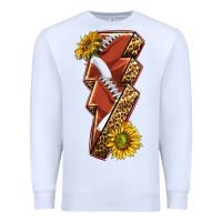 White sport football  lightning bolt Premium Sweatshirt - texasbilliewilder