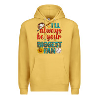 Antique Gold i'll always be your biggest fan baseball Premium Hoodie - BundleAndBundleShop