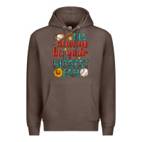 Coffee i'll always be your biggest fan baseball Premium Hoodie - BundleAndBundleShop
