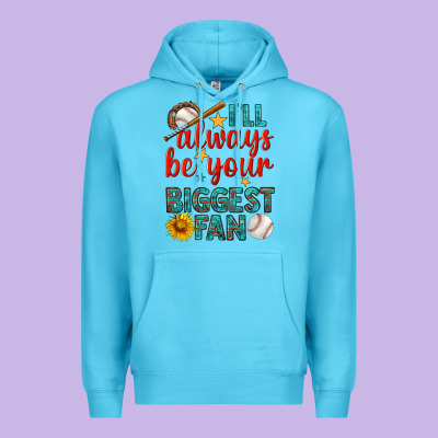 I'll Always Be Your Biggest Fan Baseball Premium Hoodie Designed By Bundleandbundleshop