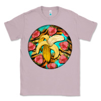 Lilac banana and strawberries with tiger pattern Classic Tee - BarkalooDesign