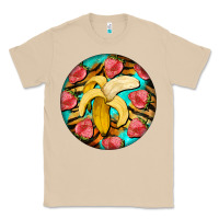 Mushroom banana and strawberries with tiger pattern Classic Tee - BarkalooDesign