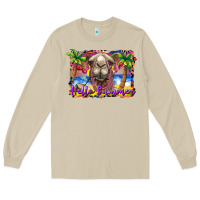 Mushroom hello summer camel at the beach Long Sleeve Tee - BarkalooDesign