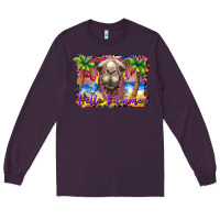 Plum hello summer camel at the beach Long Sleeve Tee - BarkalooDesign