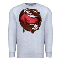 Sports Lips American Football Premium Sweatshirt | Teevron