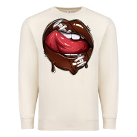 Sandshell sports lips american football Premium Sweatshirt - texasbilliewilder