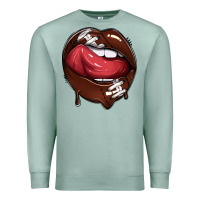 Seafoam sports lips american football Premium Sweatshirt - texasbilliewilder