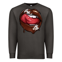 Smoke sports lips american football Premium Sweatshirt - texasbilliewilder