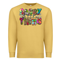 Antique Gold sassy little thing Premium Sweatshirt - Zillion Design Studio