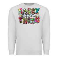 Dove Grey sassy little thing Premium Sweatshirt - Zillion Design Studio