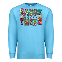 Ocean Blue sassy little thing Premium Sweatshirt - Zillion Design Studio