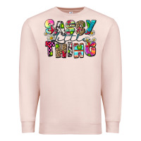 Pale Pink sassy little thing Premium Sweatshirt - Zillion Design Studio