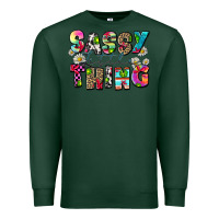 Sports Green sassy little thing Premium Sweatshirt - Zillion Design Studio