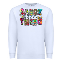 White sassy little thing Premium Sweatshirt - Zillion Design Studio