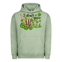 Pigment Oil Green i don t give a luck Urban Hoodie - Artiststas