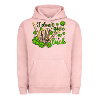 Pigment Salmon i don t give a luck Urban Hoodie - Artiststas