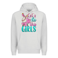 Dove Grey let's do this girls baseball Premium Hoodie - BundleAndBundleShop