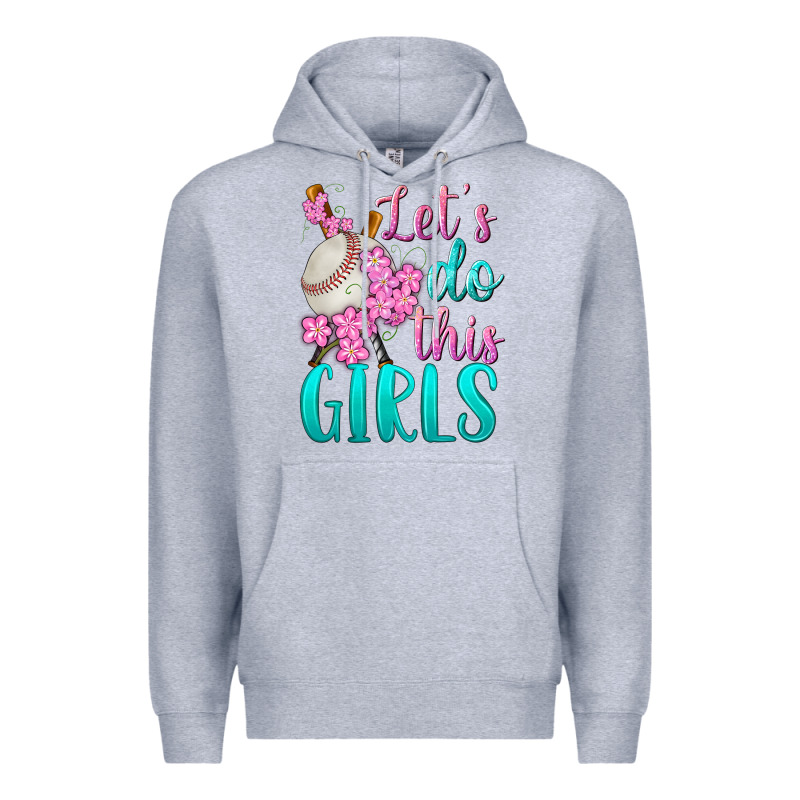 Let's Do This Girls Baseball Premium Hoodie by BundleAndBundleShop | Teevron