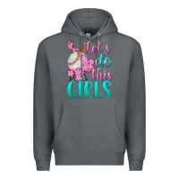 Rock let's do this girls baseball Premium Hoodie - BundleAndBundleShop