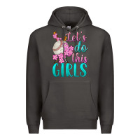 Smoke let's do this girls baseball Premium Hoodie - BundleAndBundleShop