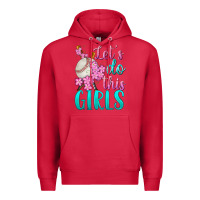 Cardinal let's do this girls baseball Premium Hoodie - BundleAndBundleShop