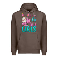 Coffee let's do this girls baseball Premium Hoodie - BundleAndBundleShop