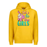Lemon let's do this girls baseball Premium Hoodie - BundleAndBundleShop