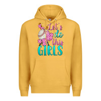 Mustard let's do this girls baseball Premium Hoodie - BundleAndBundleShop