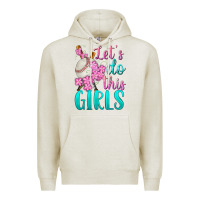 Oatmeal Heather let's do this girls baseball Premium Hoodie - BundleAndBundleShop