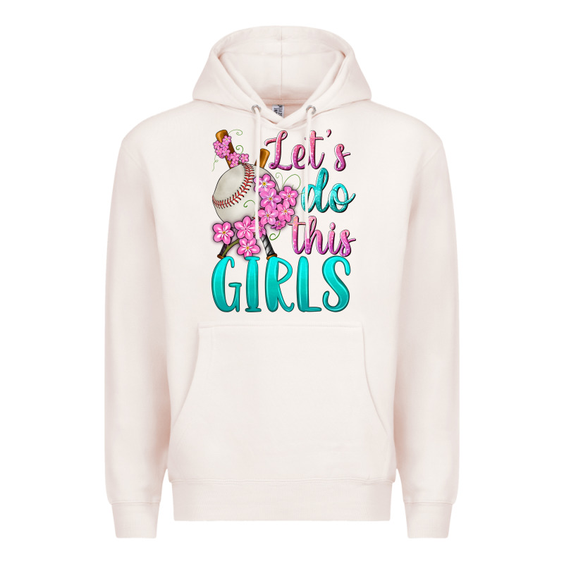 Let's Do This Girls Baseball Premium Hoodie by BundleAndBundleShop | Teevron