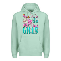 Seafoam let's do this girls baseball Premium Hoodie - BundleAndBundleShop